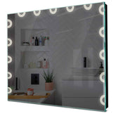 Specchio LED Quadrato | Controllo tramite interruttore a muro | Luce bianca neutra - Reyze Serie Edge Modello 4